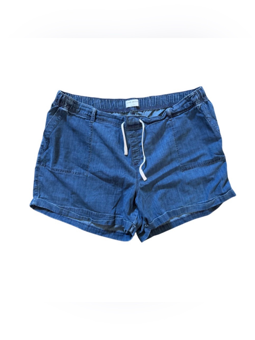 Lane Bryant Blue Denim Drawstring Shorts